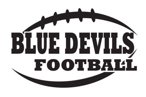 Blue Devils Football Sports Team Design: Graphics for Crafts