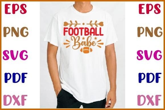 Football Babe SVG Graphics for Crafts