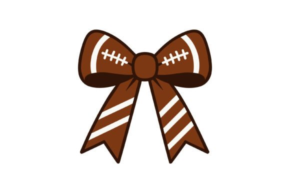 Football Bow Clipart SVG: Graphics for Crafts Projects