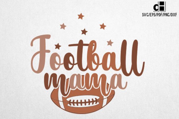 Football Mama SVG Design for Crafts & Graphics