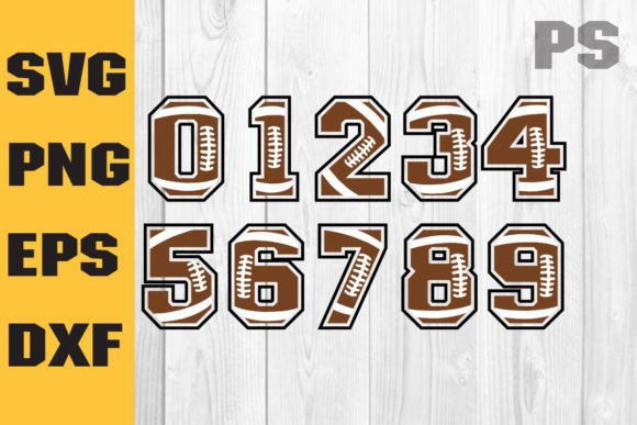 Football Numbers SVG, Football Player