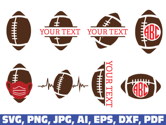 Football, Sports Graphics for Crafts