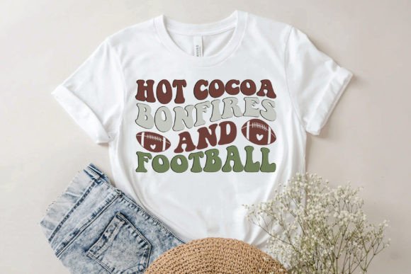 Hot Cocoa Bonfires and Football SVG: Crafts & Graphics for Local Branding