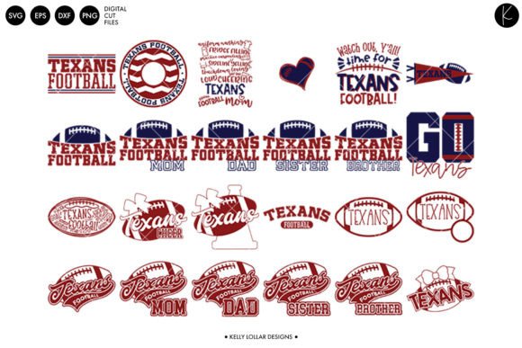 Texans Football Bundle: Graphics for Crafts & Local Branding